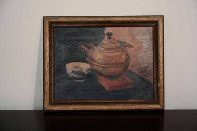 Magdalene D Lewis 4 00 Tea Painting by Magdalene D Lewis African American Artist