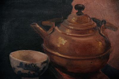 Magdalene D Lewis 4 00 Tea Painting by Magdalene D Lewis African American Artist
