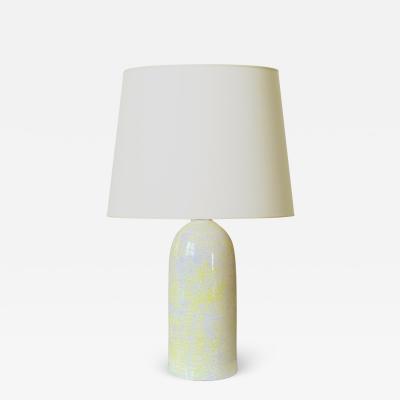Maggie Wibom Table Lamp in lemon Yellow Glaze by Maggie Wibom