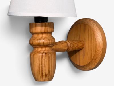 Magnafon Belysning APS Danish Modern Wall Sconce Pine Denmark 1960s