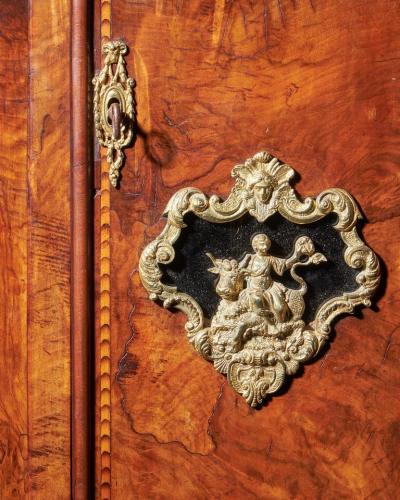 Magnificent 18th Century Striking Dutch Amsterdam Burl Walnut Longcase Clock