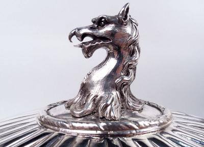 Magnificent English Georgian Neoclassical Tureen on Stand