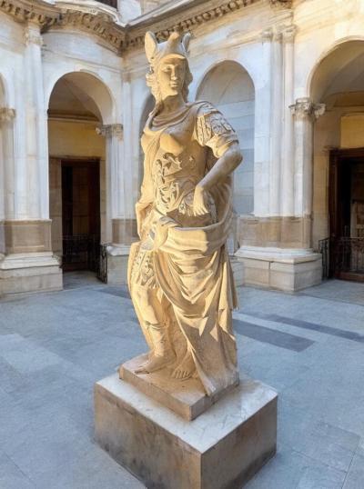 Magnificent Marble Sculpture of Roman Mythological Subject Minerva 1780