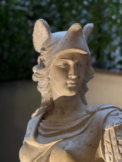 Magnificent Marble Sculpture of Roman Mythological Subject Minerva 1780