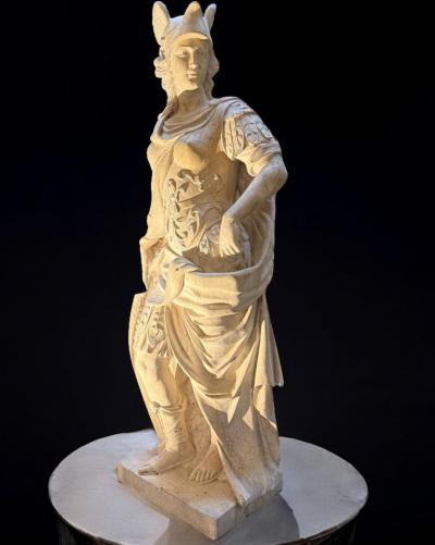 Magnificent Marble Sculpture of Roman Mythological Subject Minerva 1780
