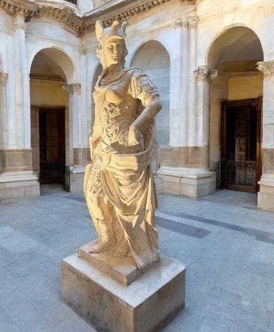 Magnificent Marble Sculpture of Roman Mythological Subject Minerva 1780