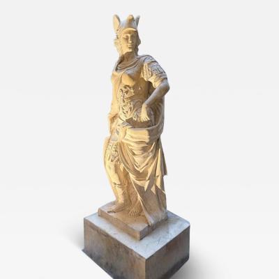 Magnificent Marble Sculpture of Roman Mythological Subject Minerva 1780