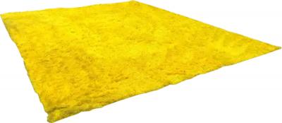 Magnificent XL Room Size Canary Yellow Shag Pile Rug Circa 60s