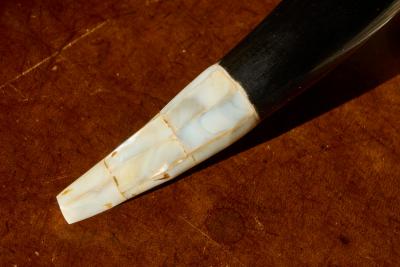 Magnifying Glass in Mother of Pearl and Solid Wood 1920s