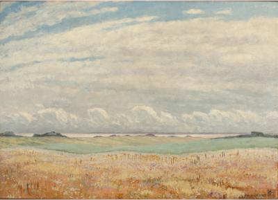 Magnus Weidemann Magnus Weidemann GERMAN 1880 1967 Blush Fields painting