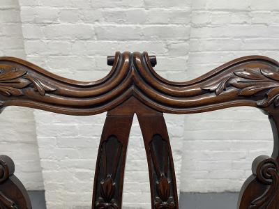 Mahogany 19th Century Georgian III Style Settee