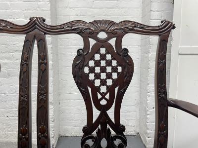 Mahogany 19th Century Georgian III Style Settee