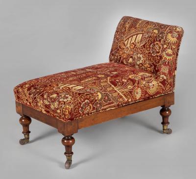 Mahogany Adjustable Gout Footstool