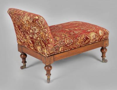 Mahogany Adjustable Gout Footstool
