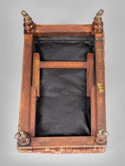 Mahogany Adjustable Gout Footstool