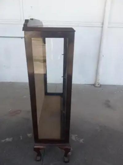 Mahogany Ball and Claw Curio Cabinet