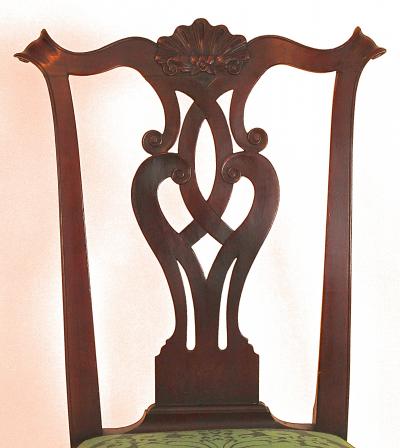 Mahogany Chippendale Carved Side Chair
