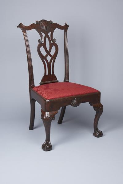 Mahogany Chippendale Carved Side Chair