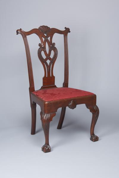 Mahogany Chippendale Carved Side Chair