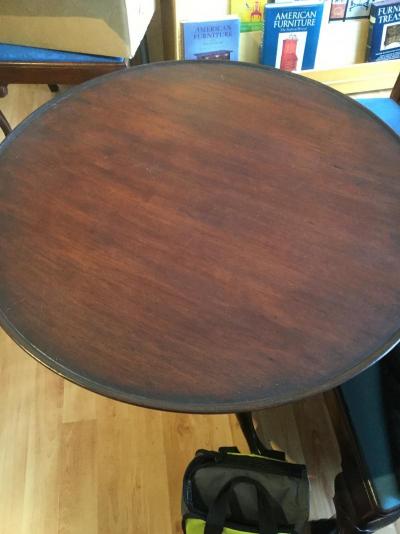 Mahogany Chippendale Dish Top Tea Table