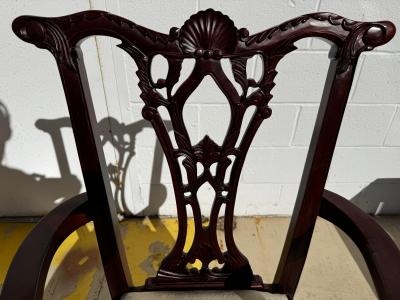 Mahogany Chippendale Style Ball and Claw Armchair