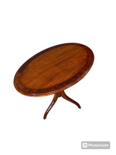 Mahogany Cross banded Tripod table