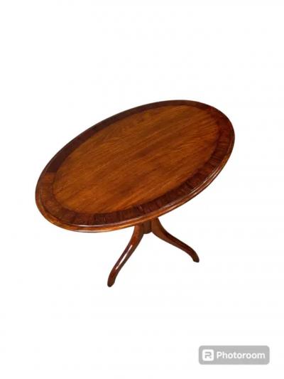 Mahogany Cross banded Tripod table