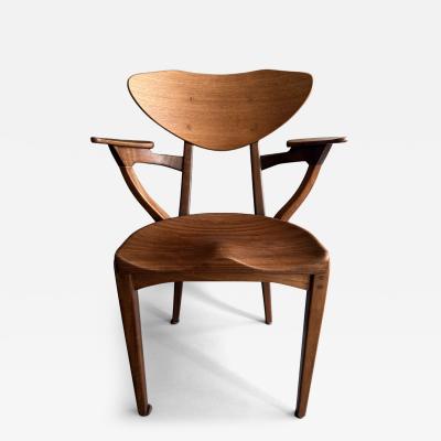 Mahogany Dining Chair by Richard Jensen Kjaerulff Rasmussen Denmark 