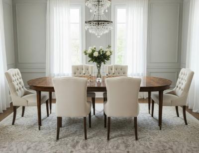 Mahogany Dining Table in Natural Finish