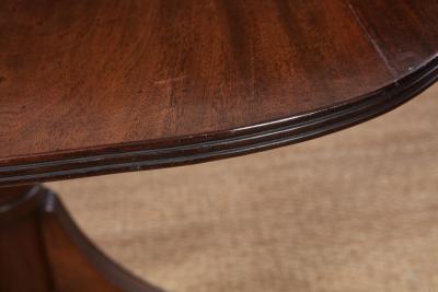 Mahogany Double Pedestal Reeded Edge Dining Table