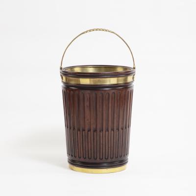 Mahogany Fluted Peat Bucket in George III Style