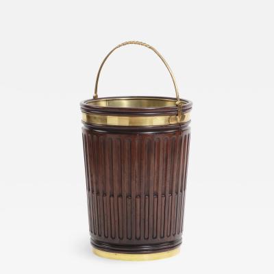 Mahogany Fluted Peat Bucket in George III Style