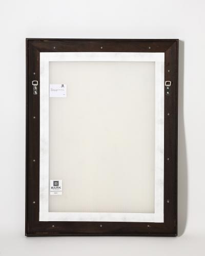 Mahogany Framed Letter Chart from a Boston Public School United States c 1950