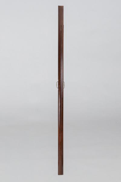 Mahogany Library Pole Ladder with Steel Rungs
