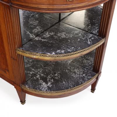 Mahogany Louis XVI Marble Top French Sideboard C 1880