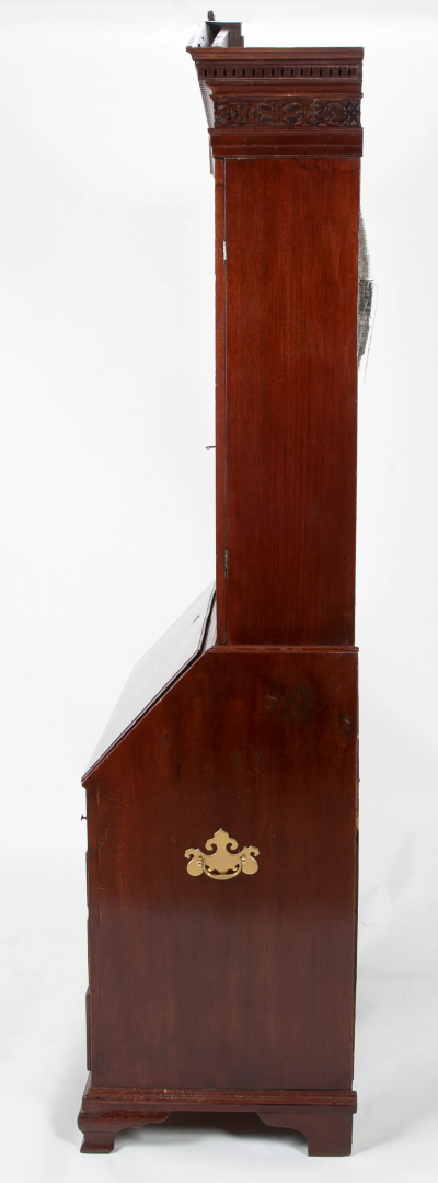 Mahogany Pediment Top Two Part Secretary