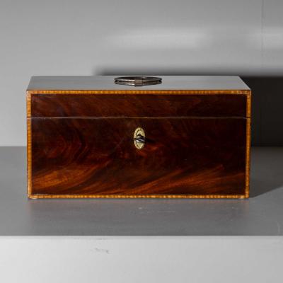 Mahogany Tea Chest probably England circa 1830
