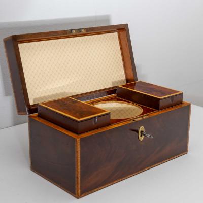 Mahogany Tea Chest probably England circa 1830