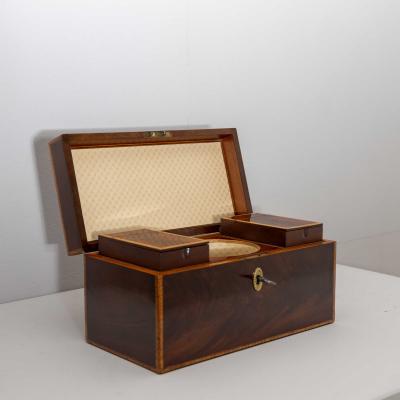 Mahogany Tea Chest probably England circa 1830