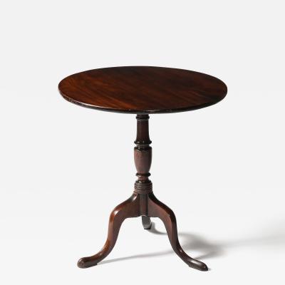 Mahogany Tilt Top Round Table England 19th C