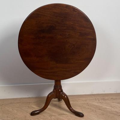 Mahogany Tilt Top Table England 18th Century