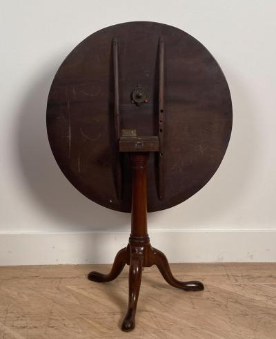 Mahogany Tilt Top Table England 18th Century