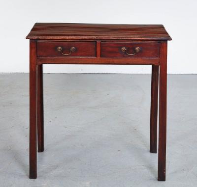 Mahogany Two Drawer Side Table