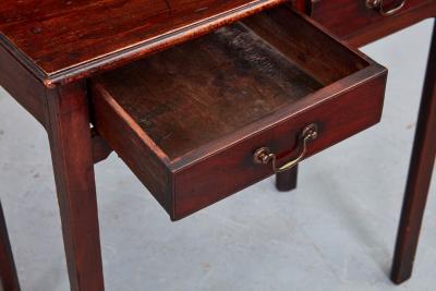Mahogany Two Drawer Side Table