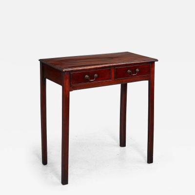 Mahogany Two Drawer Side Table