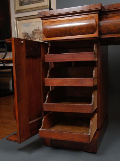 Mahogany William IV English Double Pedestal Sideboard