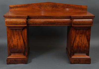 Mahogany William IV English Double Pedestal Sideboard