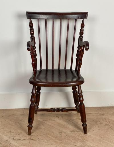 Mahogany Windsor Armchair Jamaica Circa 19th Century
