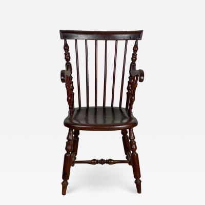 Mahogany Windsor Armchair Jamaica Circa 19th Century