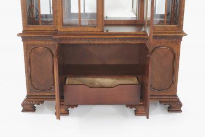 Mahogany Wood China Cabinet Hutch